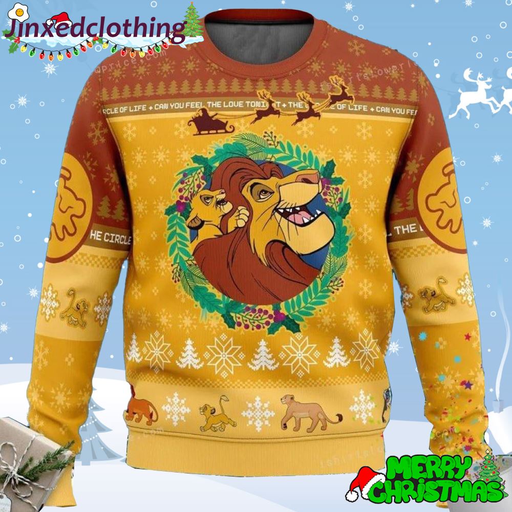 The Lion King Disney Ugly Sweater Christmas For Woman 